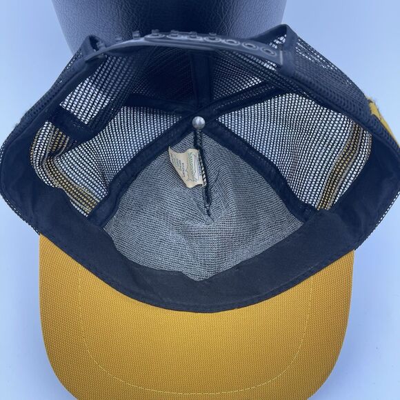 Vintage Golden Sands Farm & Auto Three Striped Snapback Trucker Hat Cap Rare USA - Picture 13 of 15